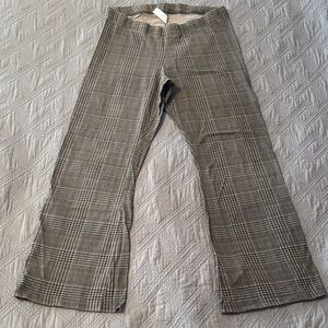 Women’s Gray Plaid Stretch Pants